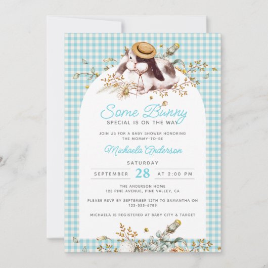 Wat Bunny Special op de weg Bunny Baby shower Kaart (Voorkant)