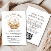 Wat Bunny Sweet Girl Alles in één Baby shower Kaart