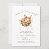 Wat Bunny Sweet Neutral Baby shower Kaart (Voorkant)