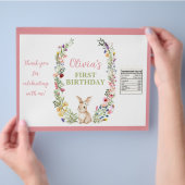 Wat Bunny Wildflower Verjaardag Chip Bag Wrapper Flyer (Hand)