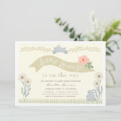 Wat Bunny Yellow Geslachtsneutraal Baby shower Kaart (Staand voorkant)