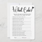 Wat Cake Vrijgezellenfeest Game Elegant Games Invi Kaart (Voorkant)