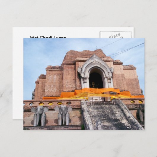 Wat Chedi Luang Briefkaart (Voorkant / Achterkant)