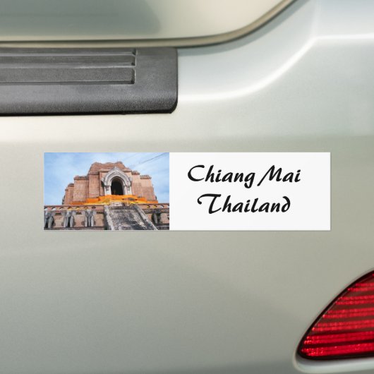 Wat Chedi Luang Bumpersticker (Op auto)