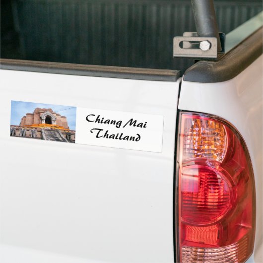 Wat Chedi Luang Bumpersticker (Op Truck)