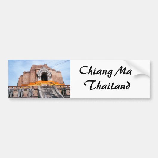 Wat Chedi Luang Bumpersticker (Voorkant)