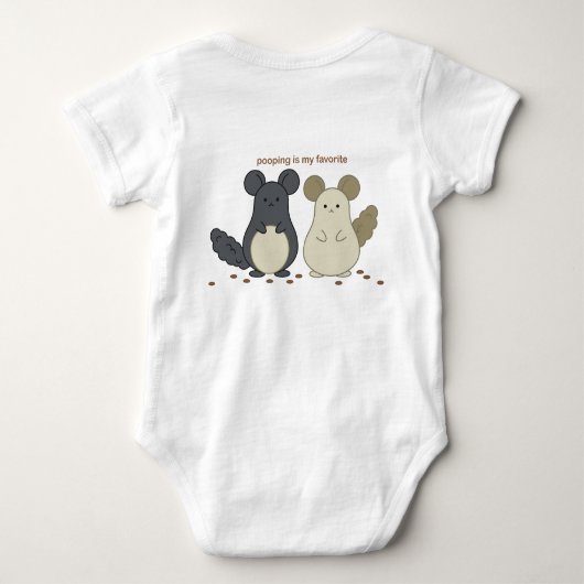 Wat Chinchillas het best doet: Bodysuit (Achterkant)