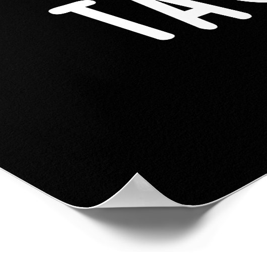 Wat Chu Taco Bout Funny Taco Pun Dark BG Poster (Hoek)