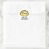 Wat Chu Taco Over Grappige Taco Pun Ronde Sticker (Tas)