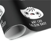 Wat Chu Talkin Bao Grappige Dimsum Pun Donker BG Cadeaupapier (Rol Hoek)