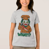 Wat!?" Clown Cat Joker-geïnspireerde Kinderen T-sh Tri-Blend Shirt (Voorkant)