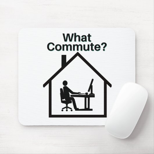 Wat commuteren? muismat (Met muis)