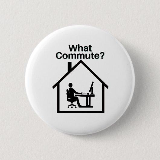 Wat commuteren? ronde button 5,7 cm (Voorkant)