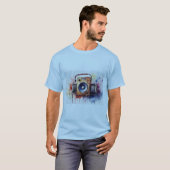 Wat dacht je van "Azure Harmonies: Sky-Blue T-Shir T-shirt (Voorkant volledig)