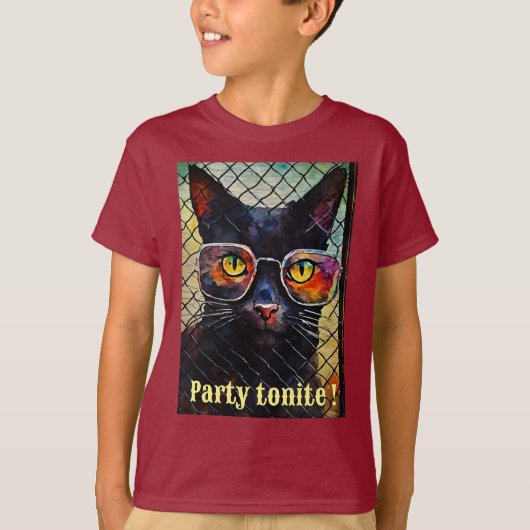 Wat dacht je van "Cool Cat Celebration T-shirt" of T-shirt (Voorkant)