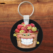 Wat dacht je van die appels?! Fijne appels! Sleutelhanger (Voorkant)