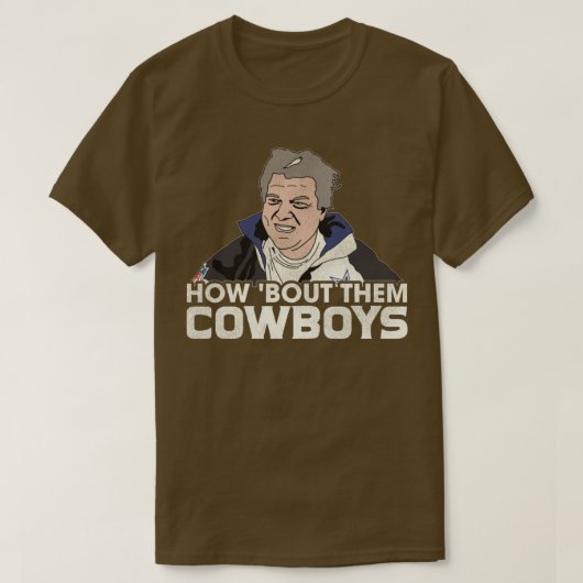 Wat dacht je van die cowboys? t-shirt (Design voorkant)
