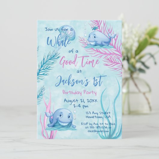 Wat dacht je van een goede eerste verjaardag uitno kaart (Staand voorkant)