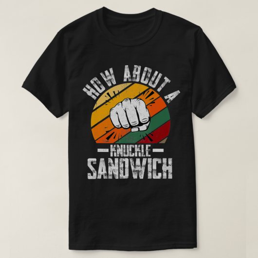 Wat dacht je van een Knuckle Sandwich Bokser Train T-shirt (Design voorkant)