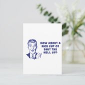 Wat dacht je van een mooie beker van de hel? briefkaart (Staand voorkant)