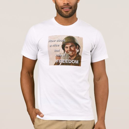 Wat dacht je van een mooie kop FREEDOM? T-shirt (Voorkant)