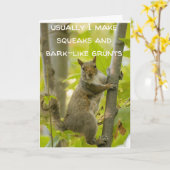 WAT DACHT JE VAN EEN "PRATENDE EEKHOORN" VOOR JE V KAART (Gele Bloem)