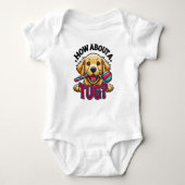 Wat dacht je van een sleepboot - Golden Retriever  Romper (Voorkant)