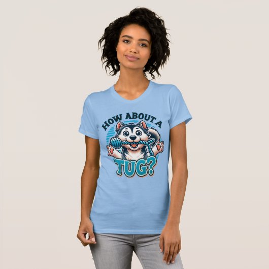 Wat dacht je van een sleepboot - Husky T-shirt (Voorkant volledig)