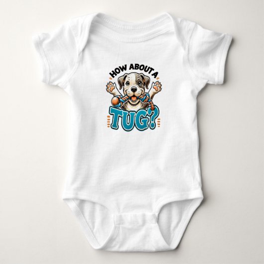 Wat dacht je van een sleepboot - Pitbull Dog Romper (Voorkant)