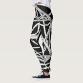 Wat dacht je van "Etherisch canvas: witte kunstwer Leggings (Links)