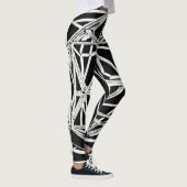 Wat dacht je van "Etherisch canvas: witte kunstwer Leggings (Rechts)