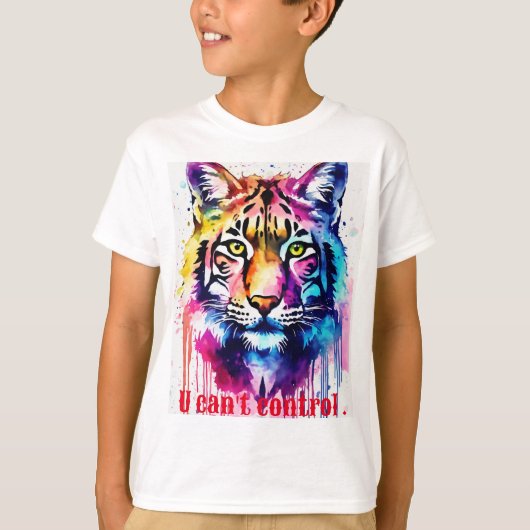 Wat dacht je van "Fierce Freedom: Tiger 'Can't Con T-shirt (Voorkant)