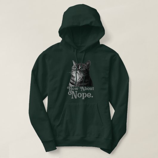 Wat dacht je van geen sarcastisch hoodie (Design voorkant)