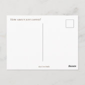 Wat dacht je van koffie Briefkaart (Achterkant)