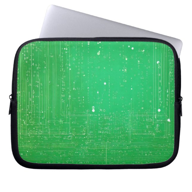 Wat dacht je van "MintGlow: Light Green Laptop Hoe Laptop Sleeve (Voorkant)
