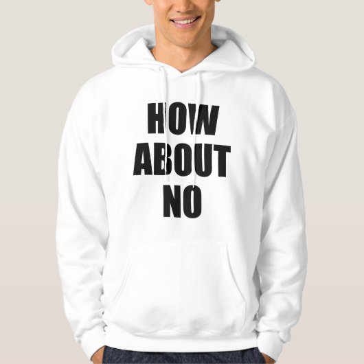 Wat dacht je van Nee Hoodie (Voorkant)