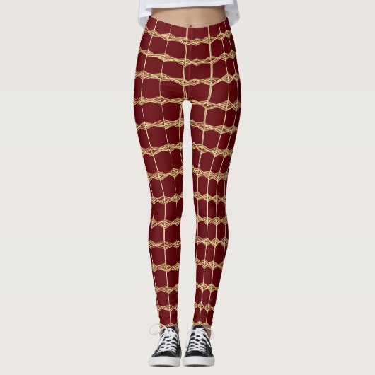 Wat dacht je van "Royal Elegance Leggings: Maroon  Leggings (Voorkant)