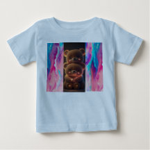 Wat dacht je van "Teddy Love: Baby T-Shirt met Sch
