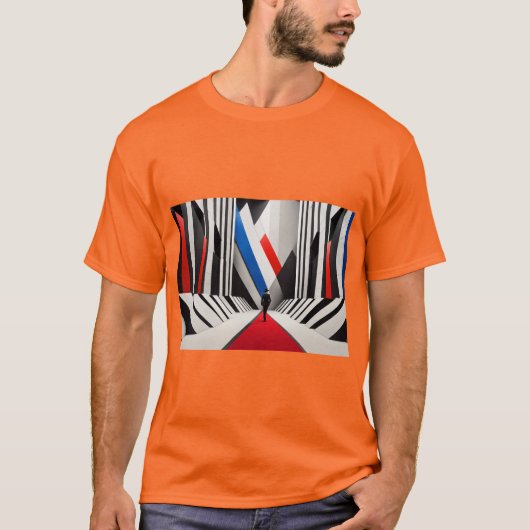Wat dacht je van "Vivid Capture: Oranje Photograph T-shirt (Voorkant)