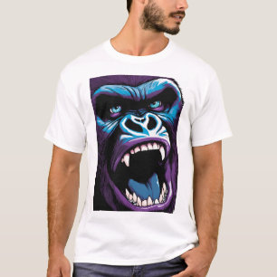 Wat dacht je van "Wild Roar: Gorilla Open Mouth T-shirt
