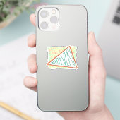 wat dan ook 1990s ontwerp millennial zeggende leuk sticker (Telefoon)