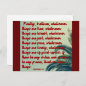 Wat dan ook - Bijbel Verse Art Keepsake Print Briefkaart (Voorkant / Achterkant)