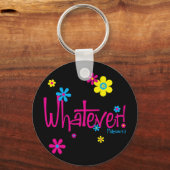 Wat dan ook. Button Sleutelhanger (Voorkant)