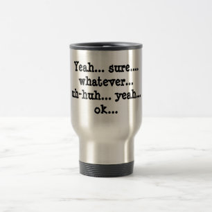 "Wat dan ook" Gegouwde Reisbeker