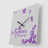 Wat dan ook, ik ben altijd te laat - #660198 vierkante klok (Hoek)