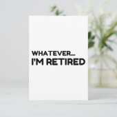 Wat dan ook... Ik ben in rust Bedankkaart (Staand voorkant)