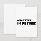 Wat dan ook... Ik ben in rust Bedankkaart (Voorkant / Achterkant)