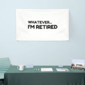 Wat dan ook... Ik ben in rust Spandoek (Beurs)