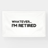 Wat dan ook... Ik ben in rust Spandoek (Horizontaal)