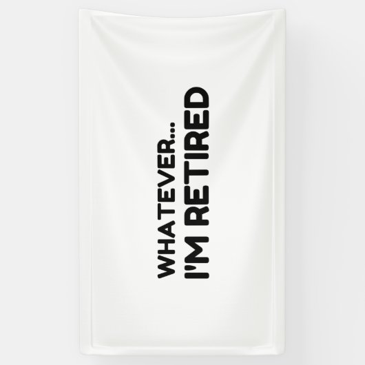 Wat dan ook... Ik ben in rust Spandoek (Verticaal)